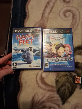PS2 Happy Feet y Code Lyoko