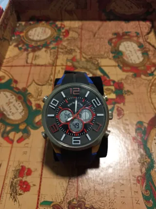 Reloj EVE MON CROIS Negro/Azul