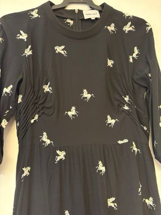 Vestido Bimba y Lola negro estampado 