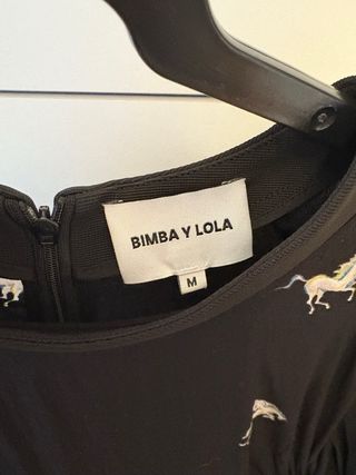 Vestido Bimba y Lola negro estampado 
