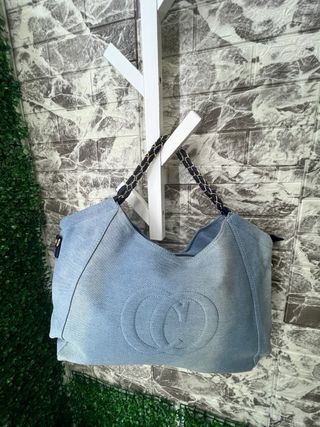 Bolso de tela azul
unidad precio 