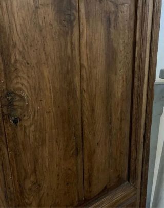 Puerta doble entrada madera antigua