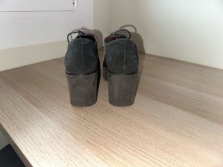 Botines negros tacón plataforma talla 38