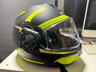 Casco LS2 Advance Valiant XXL Negro/Amarillo