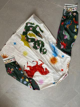 Conjunto de camisa y pantalón estampado