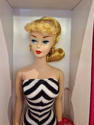 Barbie Black Label Black and White Bathing Suit