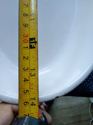 Fuente ovalada de porcelana blanca