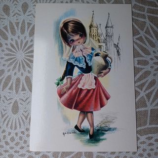16 Postales Regionale años 60 Ilustradora Gallarda