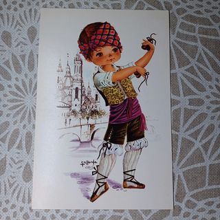 16 Postales Regionale años 60 Ilustradora Gallarda