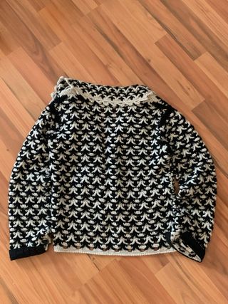 Chaqueta de Lana Negra y Blanca nueva a estrenar 