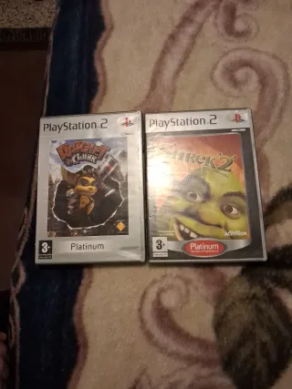 Juegos PS2 Ratchet & Clank y Shrek 2