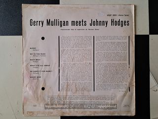 LP Gerry Mulligan Meets Johnny Hodges 1962 Jazz