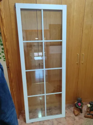 Puerta corredera de cristal 