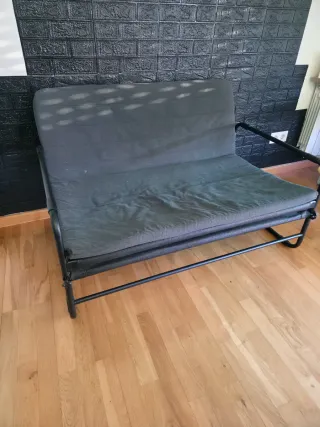 Sofá Cama Ikea Hammarn Tela y Metal