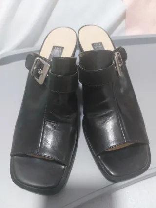 Sandalias Gabor Tacón Negro Talla 37