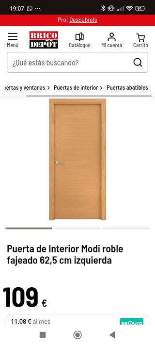 Puerta de madera