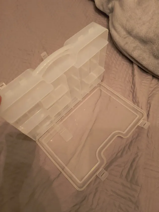 Cassetta doppia in crilex porta lenze pesca