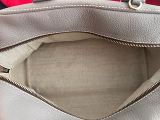 Bolso Carolina Herrera Beige y Rojo