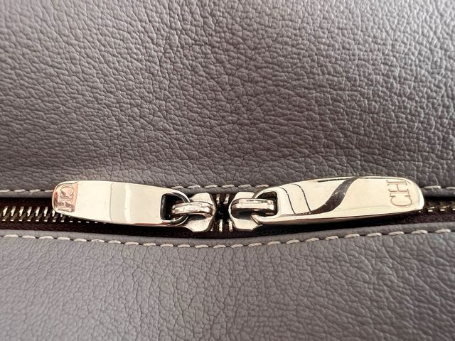 Bolso Carolina Herrera Beige y Rojo