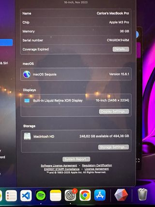 MacBook Pro 16” 