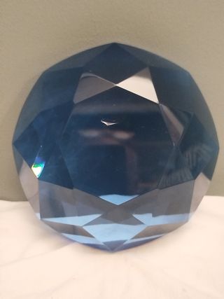 Ferma carte cristallo blu