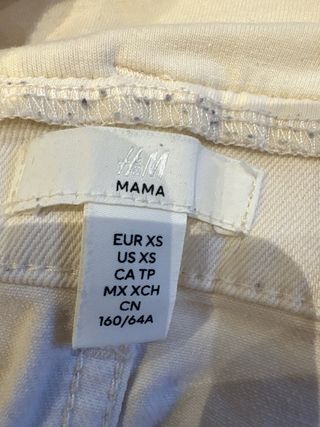 Vaquero premamá H&M beige Talla XS