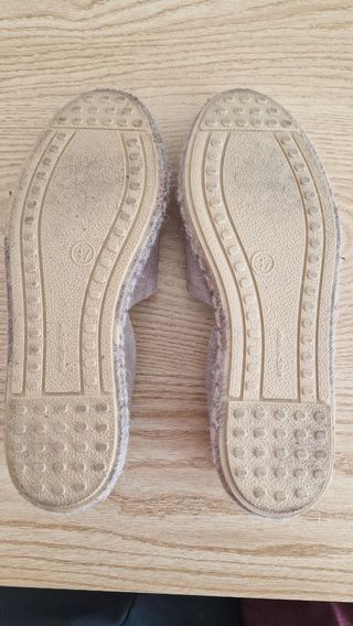 Alpargatas de ante beige/marrón