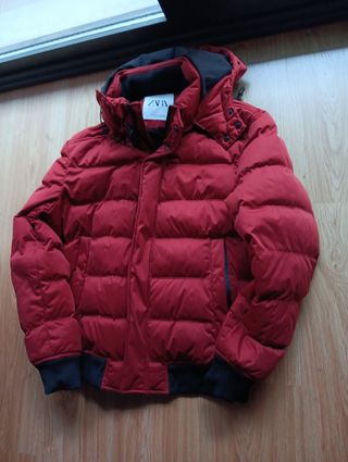Plumas Zara Roja Talla M