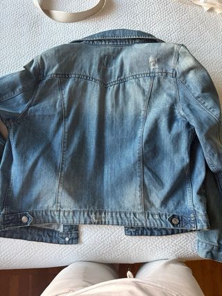 Cazadora tejana azul