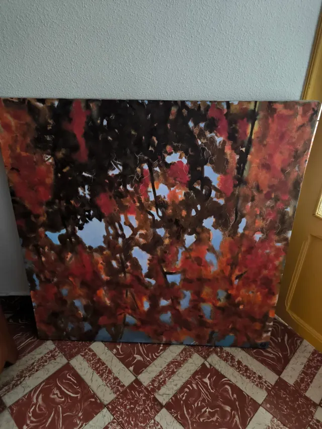 Cuadro grande abstracto lienzo