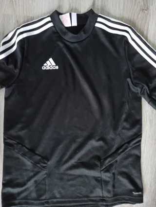 Sudadera Adidas Negra con Rayas Blancas