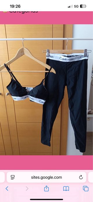 Conjunto deportivo Calvin Klein negro