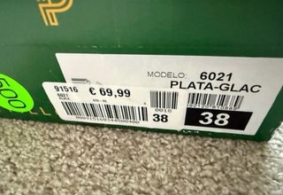 Zapatos Pitillos Beige Talla 38 Nuevos