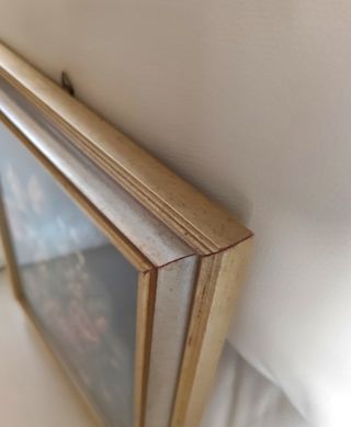 Quadro ricamato a mezzo punto