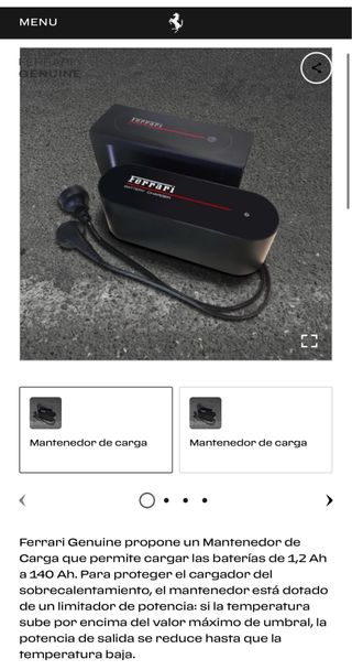 Cargador Batería Ferrari Original