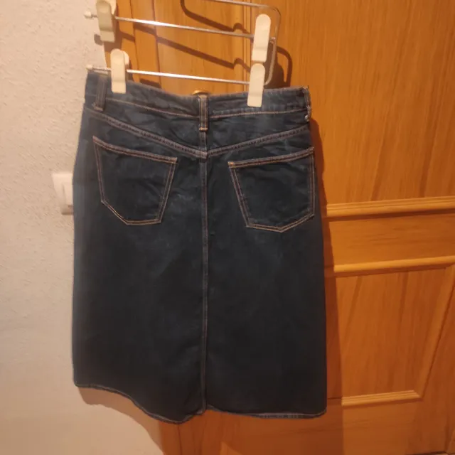 Falda vaquera azul oscuro