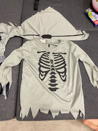 Disfraz esqueleto niño Halloween talla 7-10