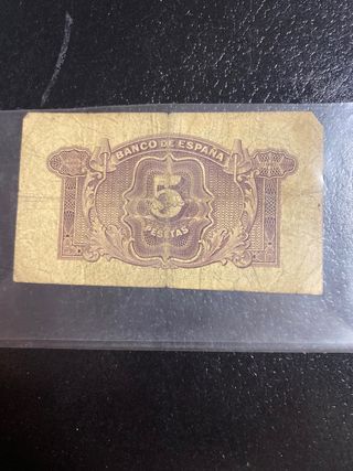 Billete 5 Pesetas Banco de España 1935