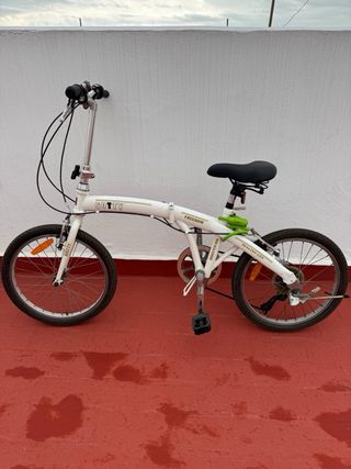 Bicicleta plegable blanca Gotty