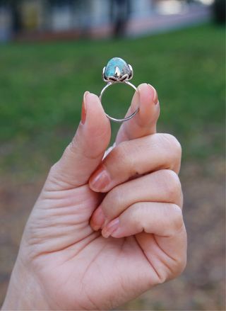 Anillo Plata 925 con Turquesa Persa – Joya Artesan