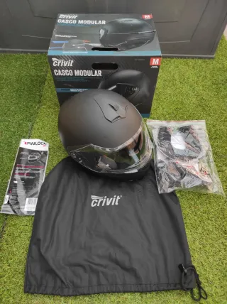 Crivit Casco Modular Moto Talla M