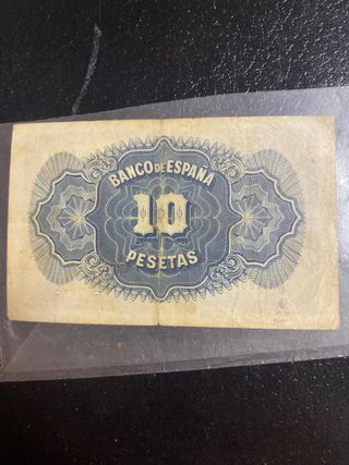 Billete 10 Pesetas Banco de España 1935