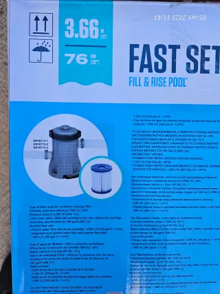 Piscina Bestway Fast Set 3.66m x 76cm
