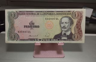 Billete 1 Peso Oro República Dominicana 1988