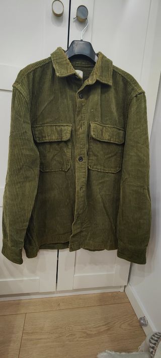 Camisa Pana Verde Militar Hombre