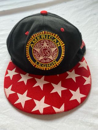 Gorra American Legion Negra y Roja