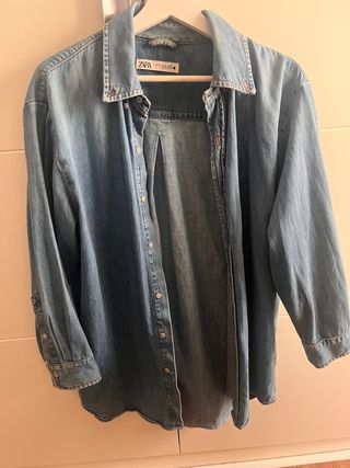 Camisa vaquera Zara Talla M