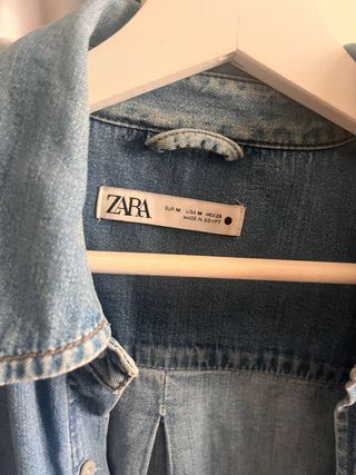 Camisa vaquera Zara Talla M