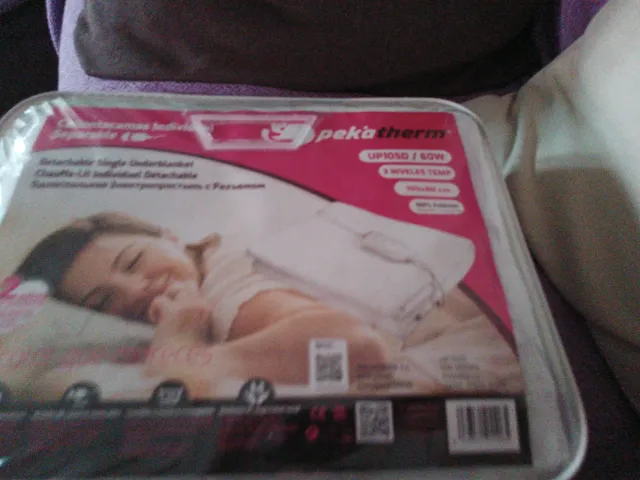 Calientacamas individual Pekatherm 150x80cm