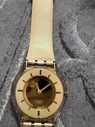 Reloj Swatch Skin Dorado Original Vintage
